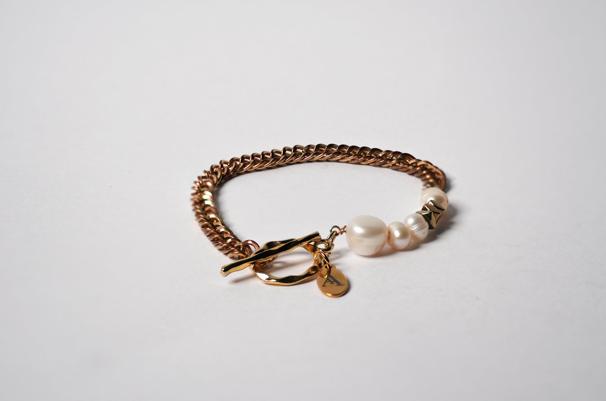 Brazalete o 1/2 Collar "Nacre" - Perlas de río