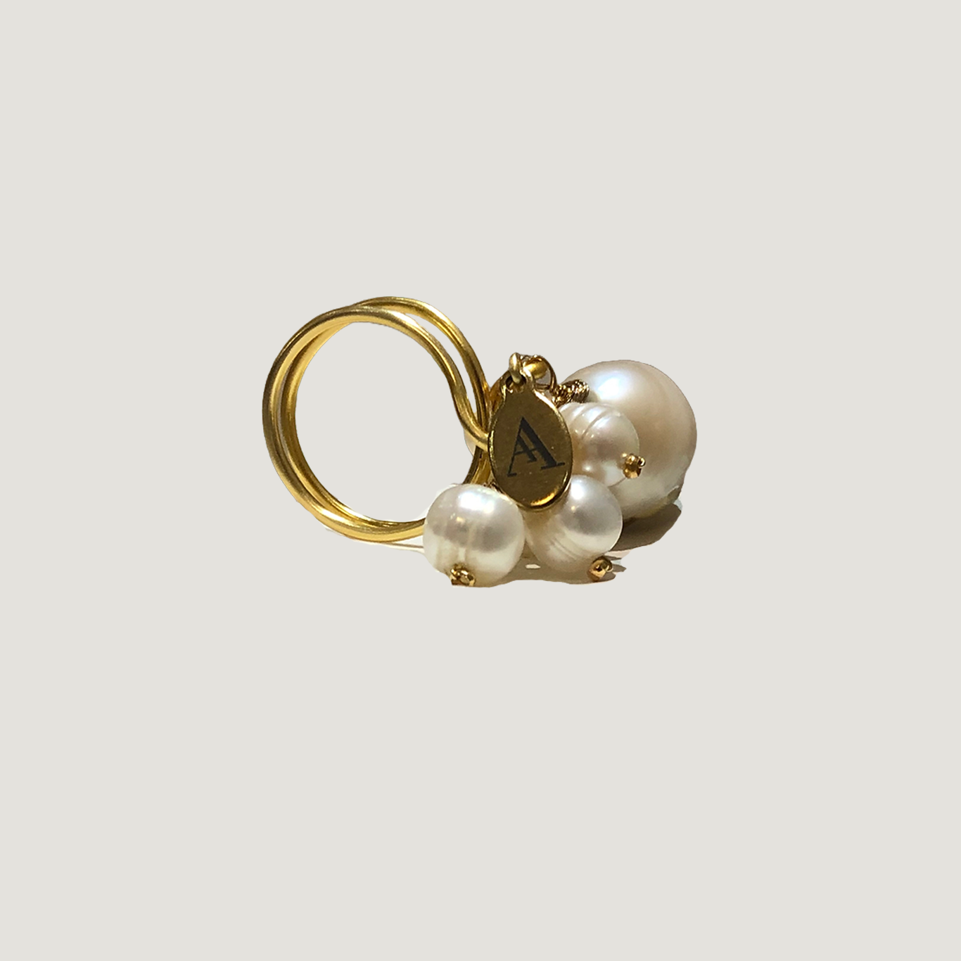 Anillo Loom (Ajustable)- Perlas Mixtas