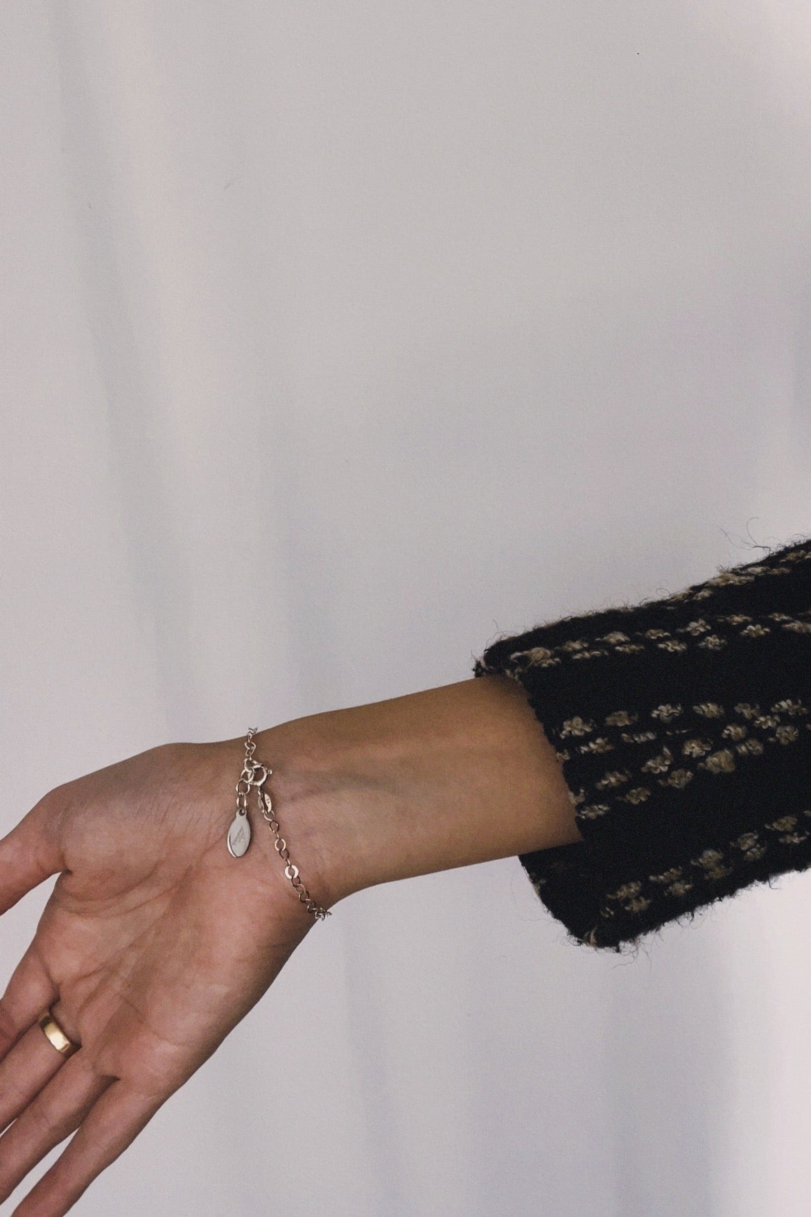 Collar/Brazalete Ondina - Plata 925 y Perla Blanca