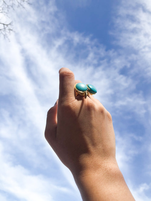 Anillo Blue Sky 2 - Turquesa