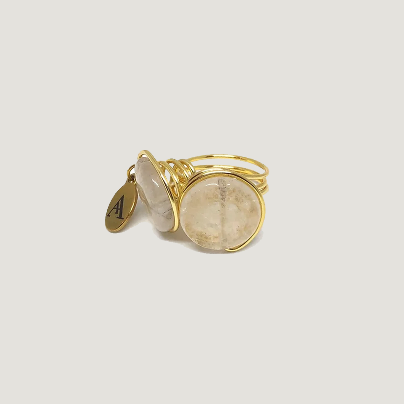 Anillo Sky- Cuartzo Blanco