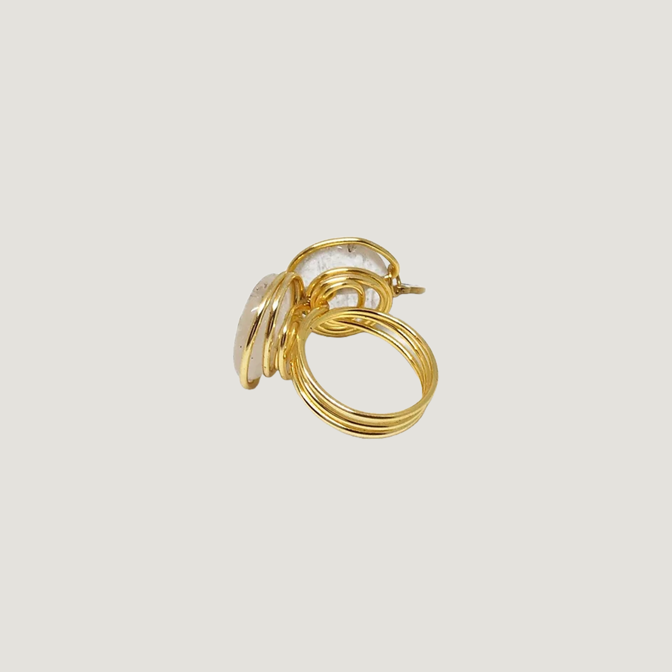 Anillo Sky- Cuartzo Blanco