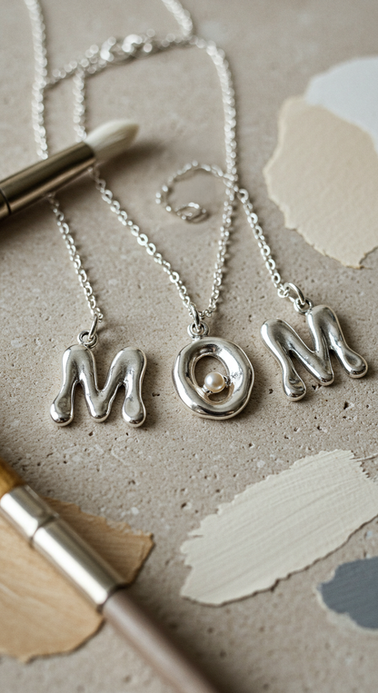 Collar - Melted Letter