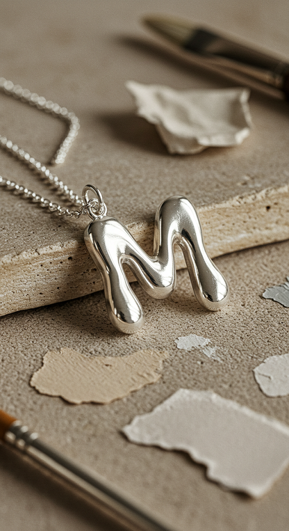 Collar - Melted Letter