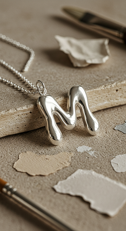 Collar - Melted Letter